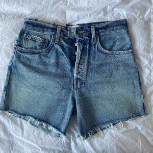 Agolde Women's Blue Jean Shorts